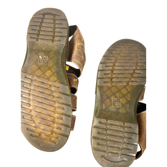 Dr. Martens Brown Leather Fisherman Sandals Mens Size 11 Casual Summer Footwear - Picture 3 of 5